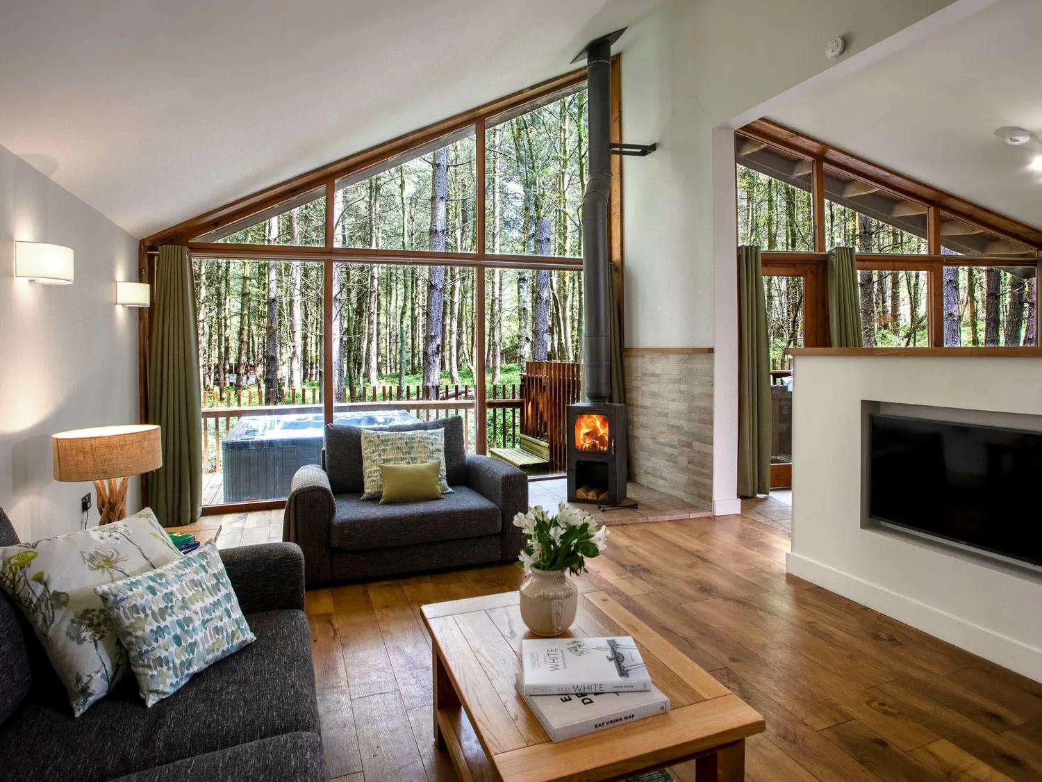 Blackwood Forest Cabins - Forest Holidays Popham Eksteriør bilde